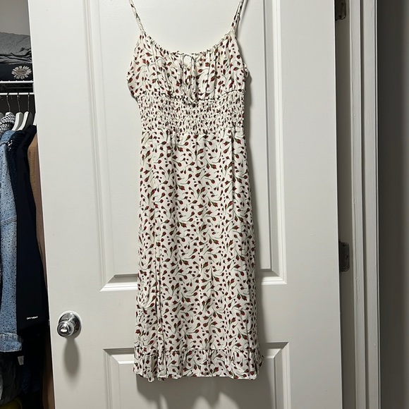 Reformation Genie Midi Dress Marion Rose Size 8 - Picture 4 of 15